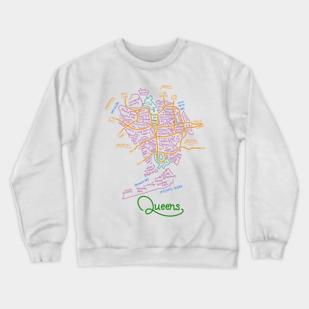 Queens Crewneck Sweatshirt by andryn